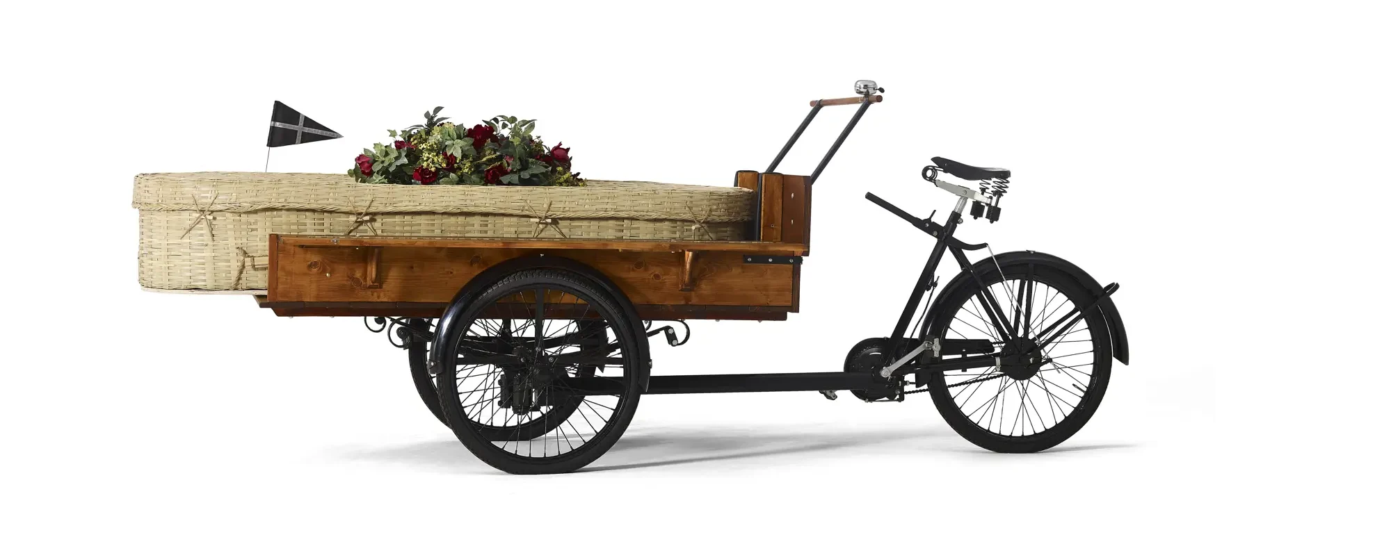 Rouwbakfiets met kist