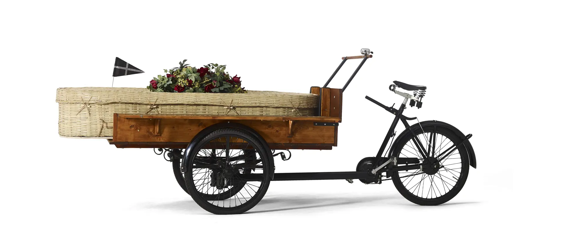 Rouwbakfiets met kist